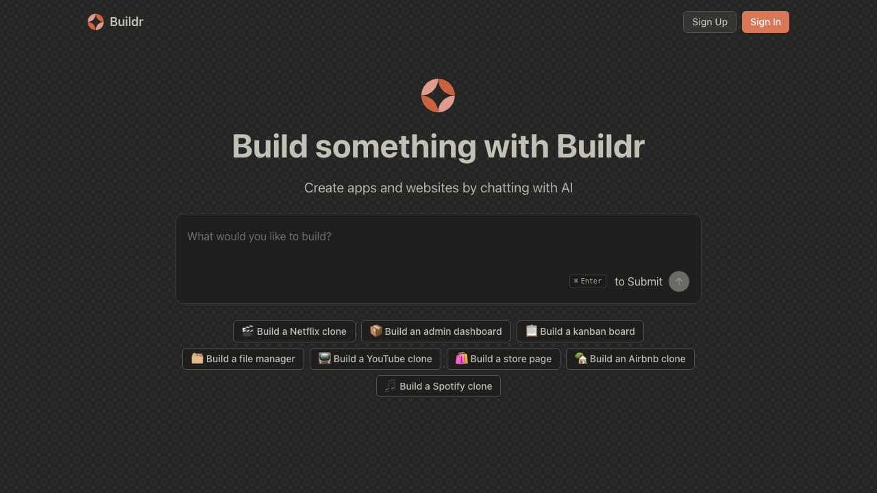 Screenshot of Buildr.ai